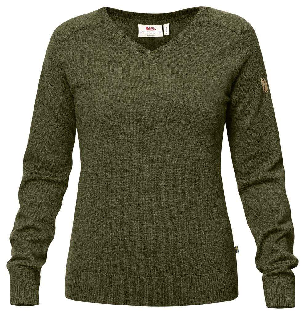 Fjällräven Sweater L / Dark Grey Fjällräven Sörmland V-Neck Sweater W's