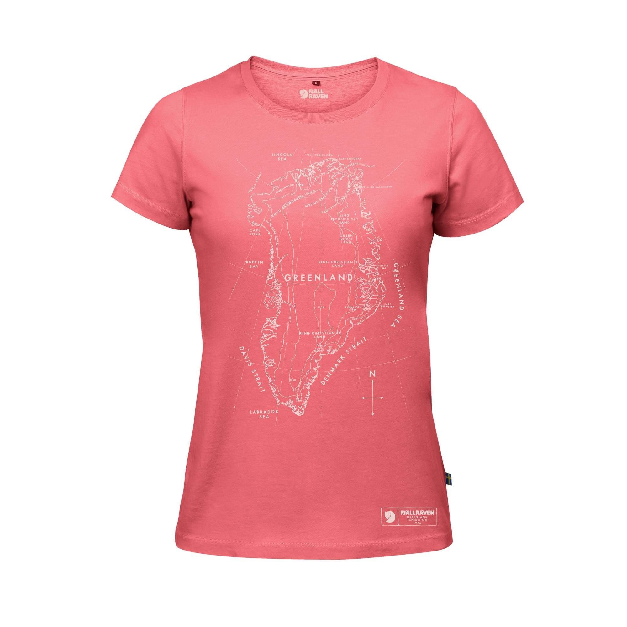 Fjällräven T-Shirt L / Peach Pink Fjällräven Greenland Printed T-Shirt