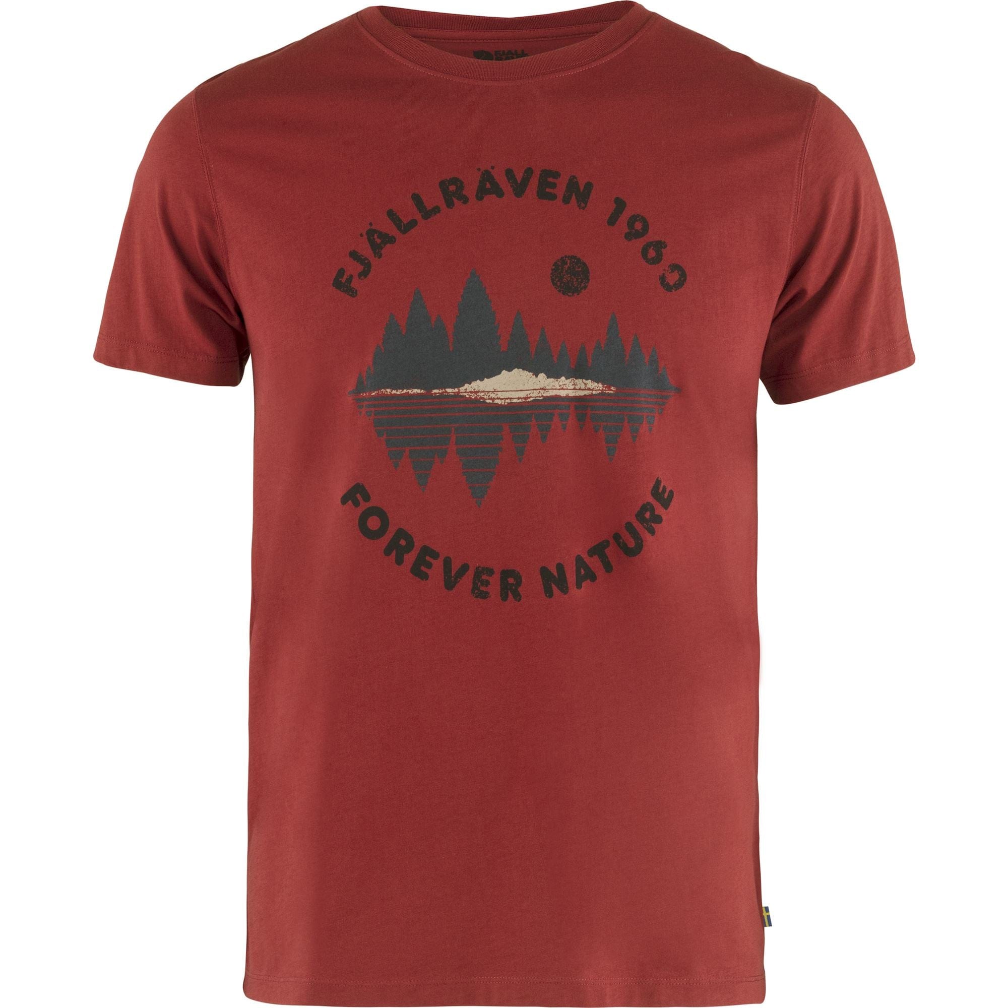 Fjällräven T-Shirt M / Deep Red Fjällräven Forest Mirror T-shirt M