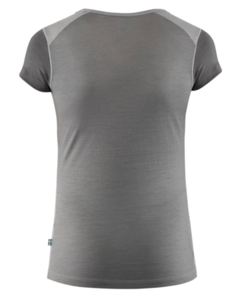 Fjällräven T-Shirt M / Light Grey-Grey Fjällräven Keb Wool T-shirt W's