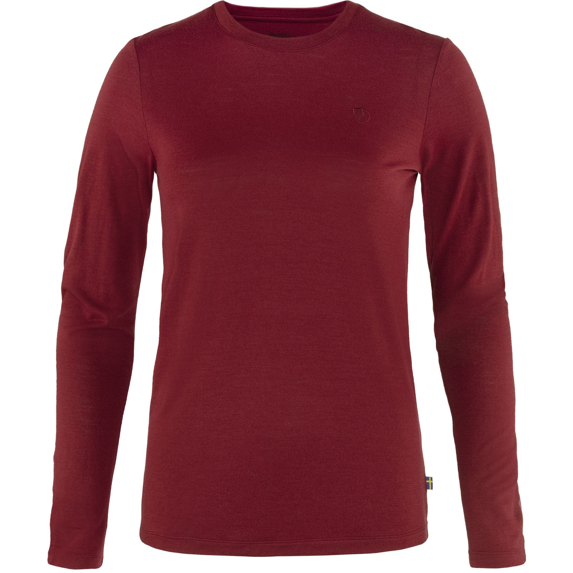 Fjällräven T-Shirt M / Pomegranate Red Fjällräven Abisko Wool LS W's