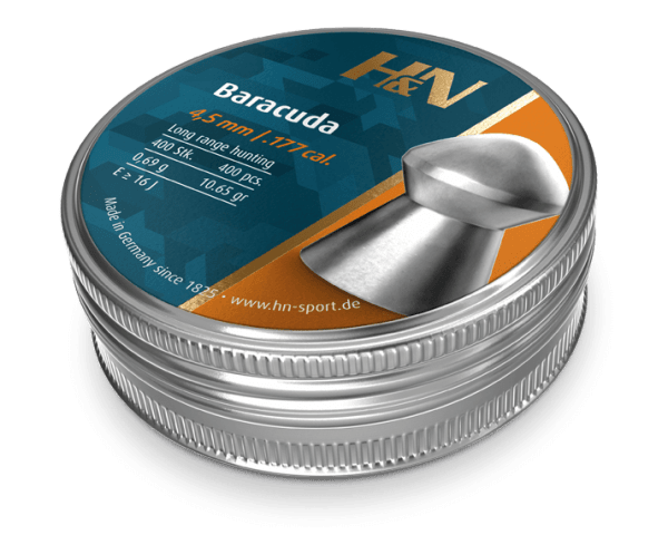 H&N Sport Pellets 4.( mm (.177cal) 400 pcs H&N Baracuda Pellets