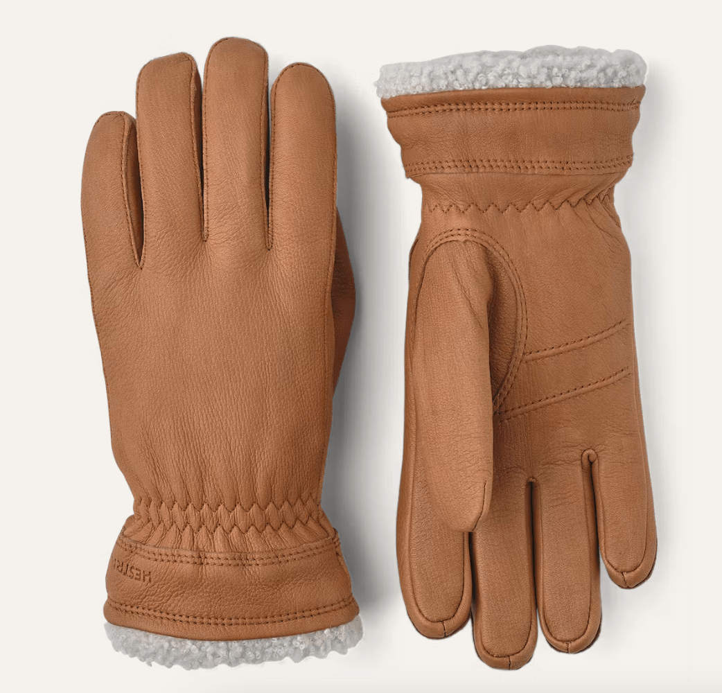 Hestra Gloves 6 UK / Cork Hestra Deerskin Primaloft Gloves