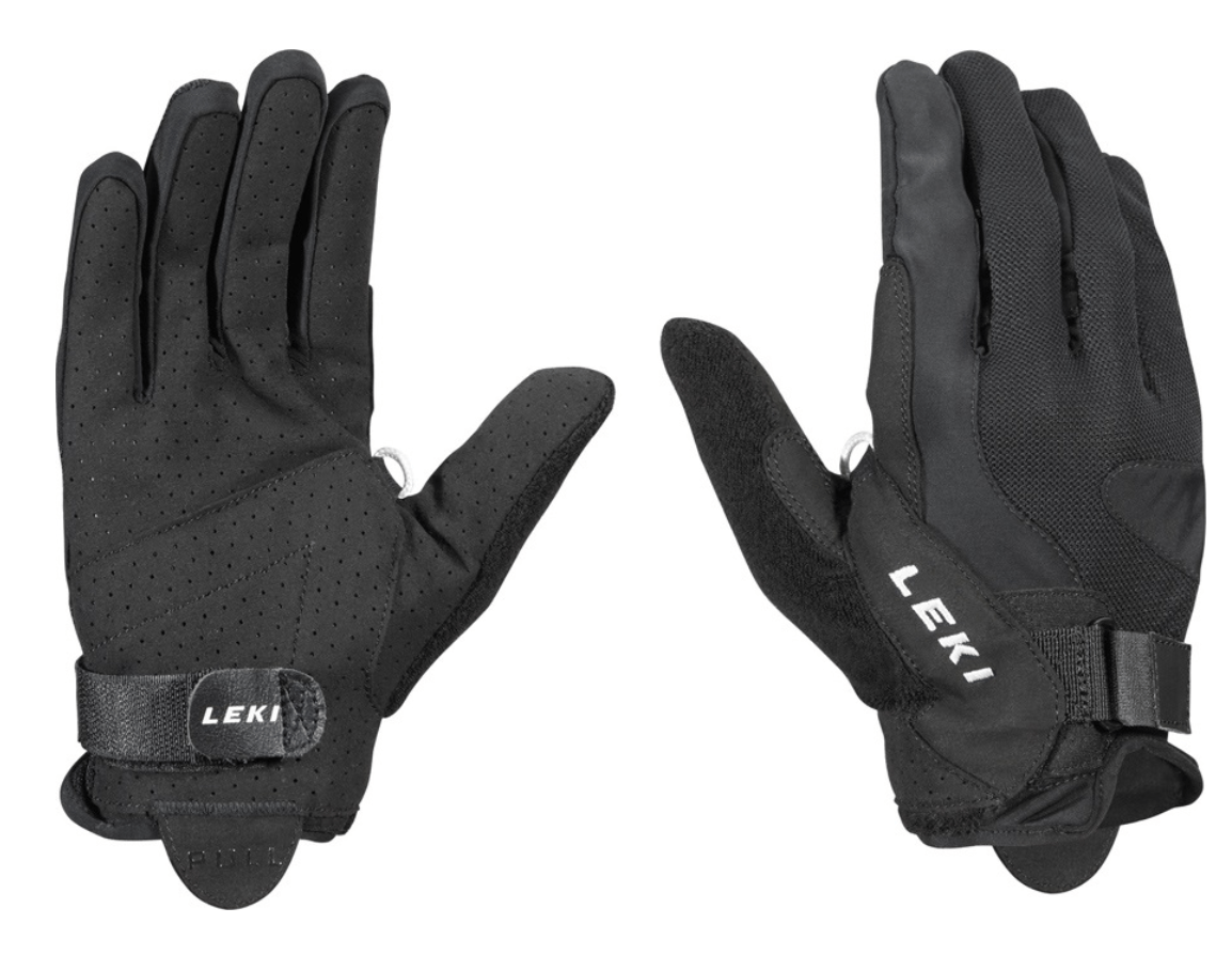 Leki Gloves XL / Black Leki Summer Shark Long Nordic Walking Pole Gloves