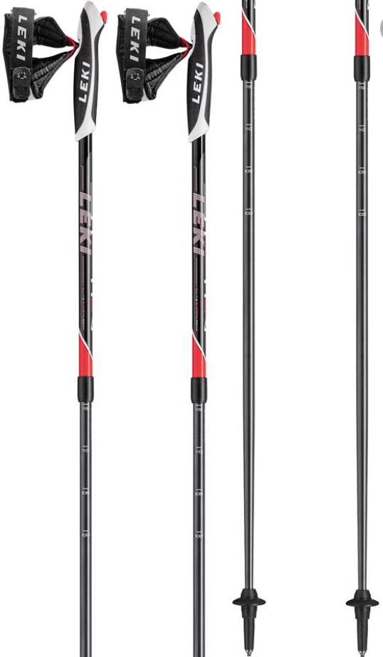 Leki Poles Black/Red Leki Spin Nordic Walking Poles