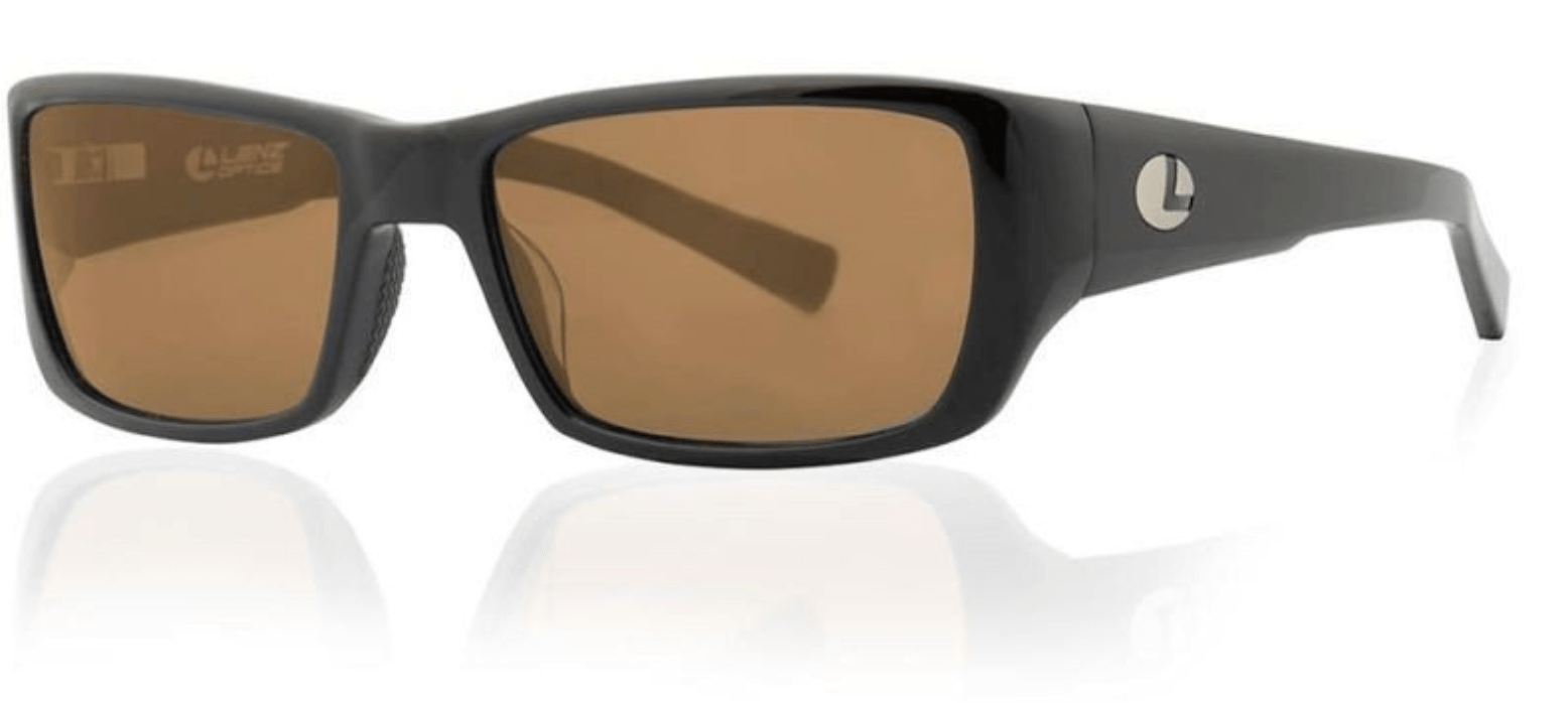 Lenz Optics Sunglasses Black w/Brown Lens (49227) Lenz Optics Kaitum Premium Sunglasses