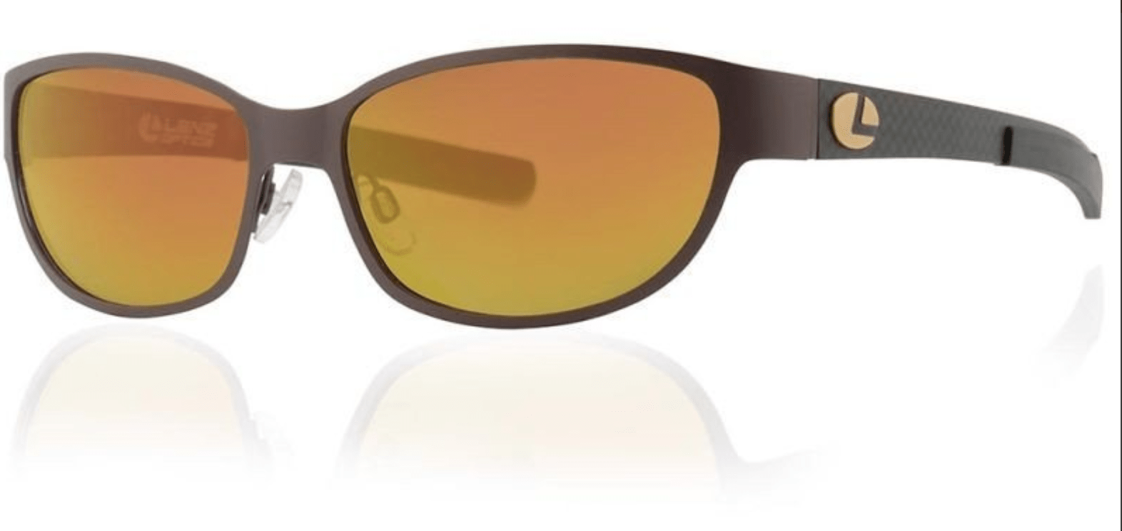 Lenz Optics Sunglasses Brown w/Bronze Mirror (49192) Lenz Optics Cascapedia Titan/Carbon Sunglasses