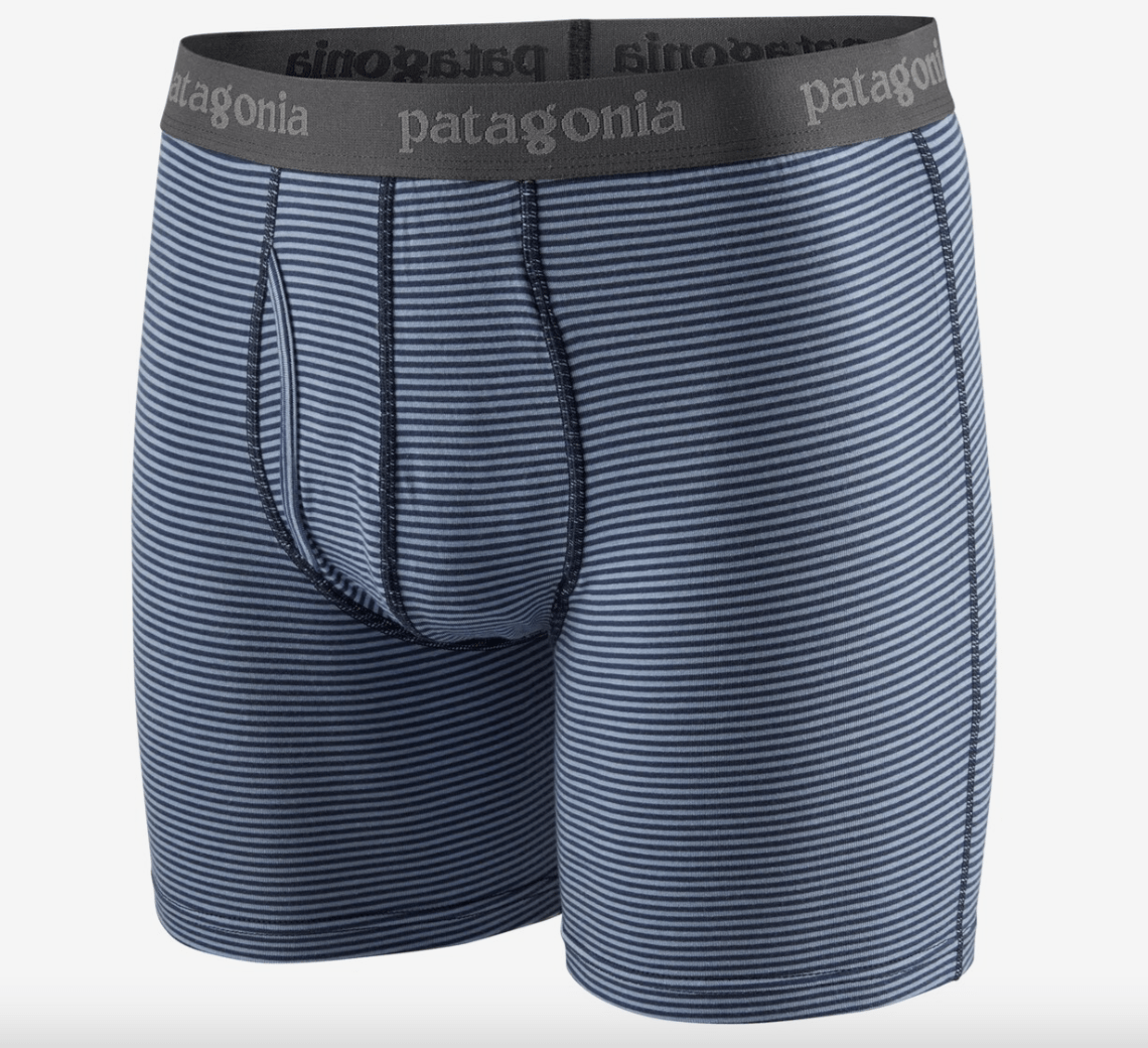 Patagonia Boxer Shorts S / Fathom Stripe: New Navy Patagonia Men's Essential Boxer Briefs - 6