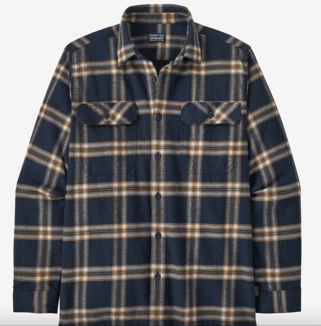 Patagonia Shirt M / North Line: New Navy Patagonia Long-Sleeved Fjord Flannel Shirt M's