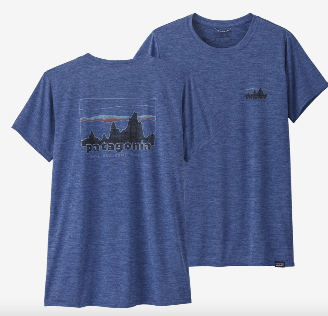 Patagonia T-Shirt M / '73 Skyline: Current Blue X-Dye Patagonia Capilene® Cool Daily Graphic Shirt