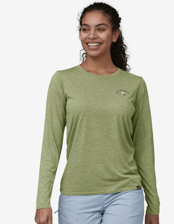 Patagonia T-Shirt Patagonia Long-Sleeved Capilene® Cool Daily Graphic Shirt - Waters