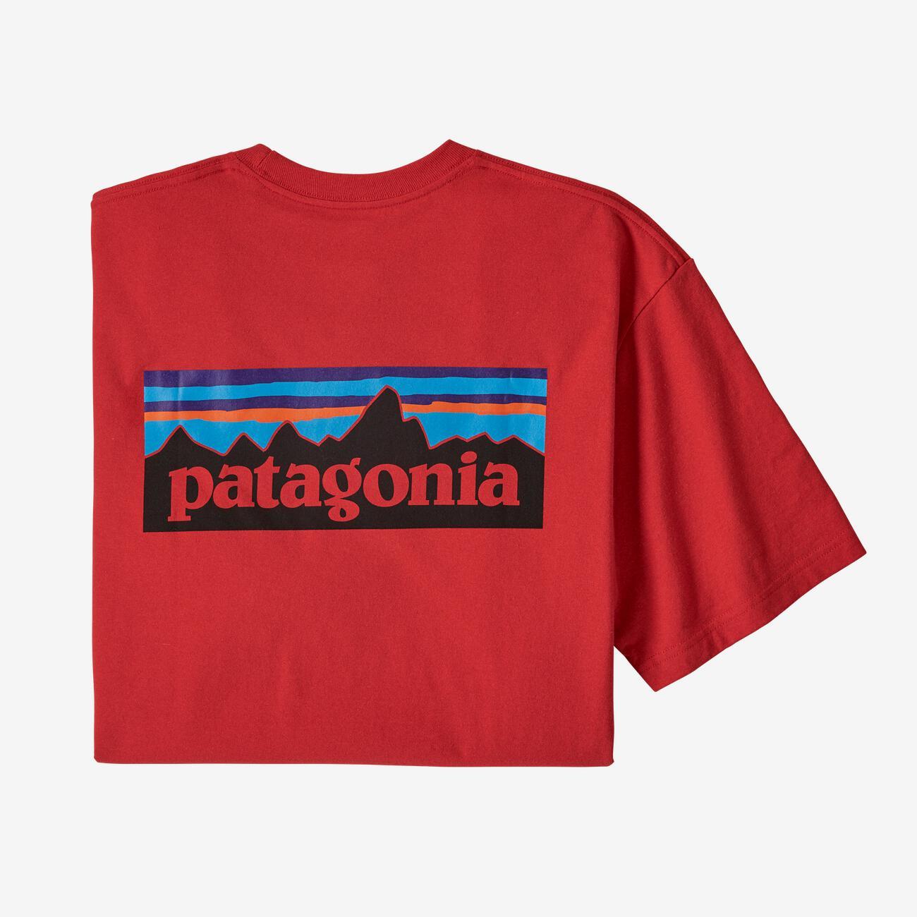 Patagonia T-Shirt S / Fire Patagonia P-6 Logo Responsibili-Tee
