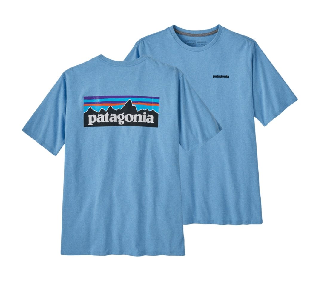 Patagonia T-Shirt S / Lago Blue Patagonia P-6 Logo Responsibili-Tee