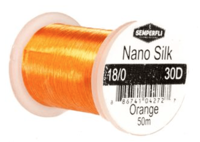 Semperfli Thread Orange Semperfli Nano Silk Thread 18/0