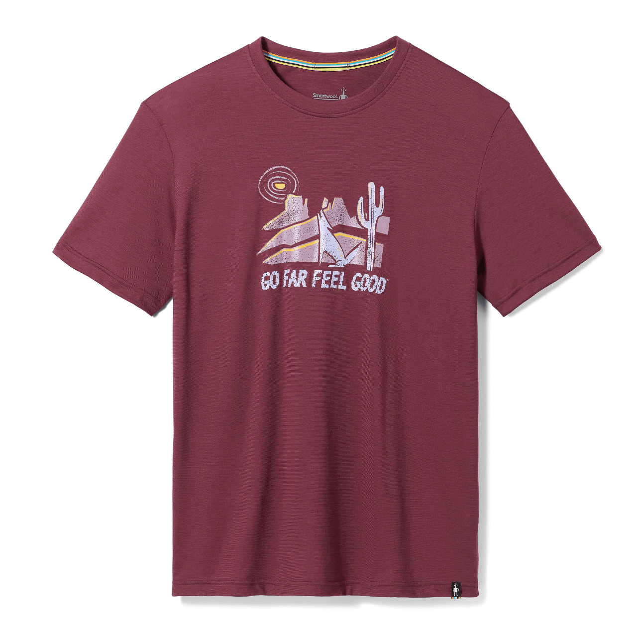 Smartwool T-Shirt M / Black Cherry Smartwool Moonlight Desert Graphic Short Sleeve Tee Slim Fit