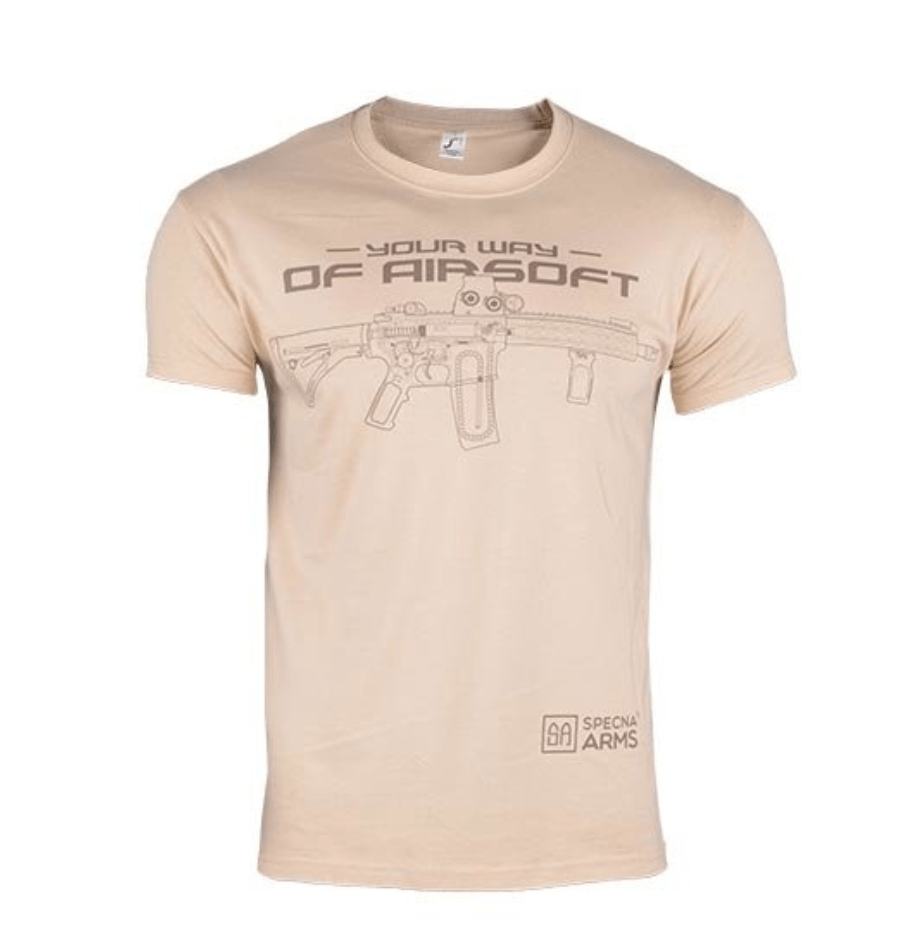 Specna Arms T-Shirt L / Tan (05) Specna Arms T-Shirt - Your Way of Airsoft