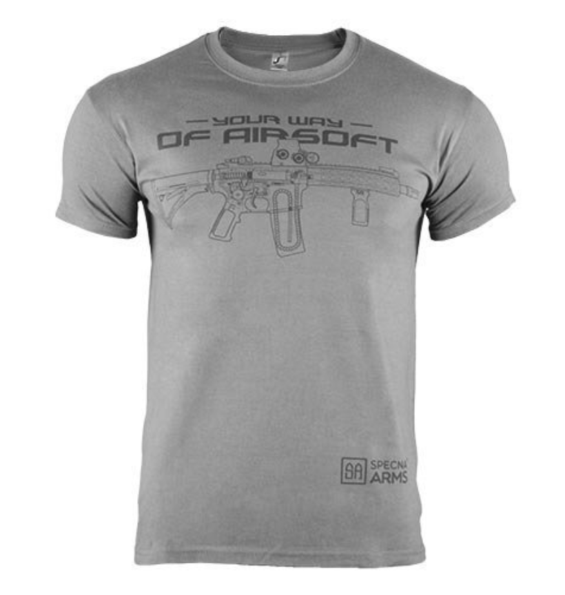 Specna Arms T-Shirt M / Grey/Black (04) Specna Arms T-Shirt - Your Way of Airsoft