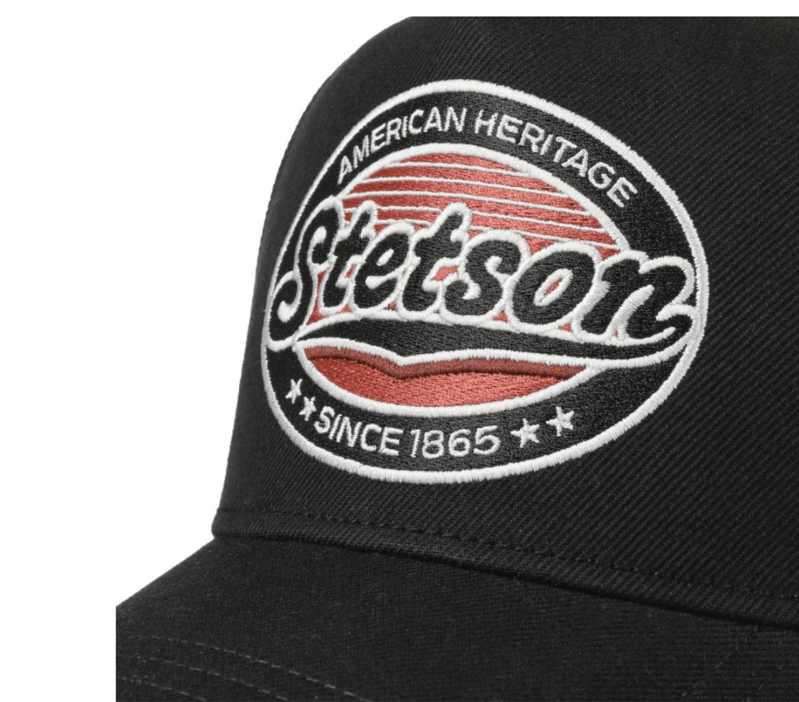 Stetson Cap Black Stetson Trucker Cap Selvage Denim