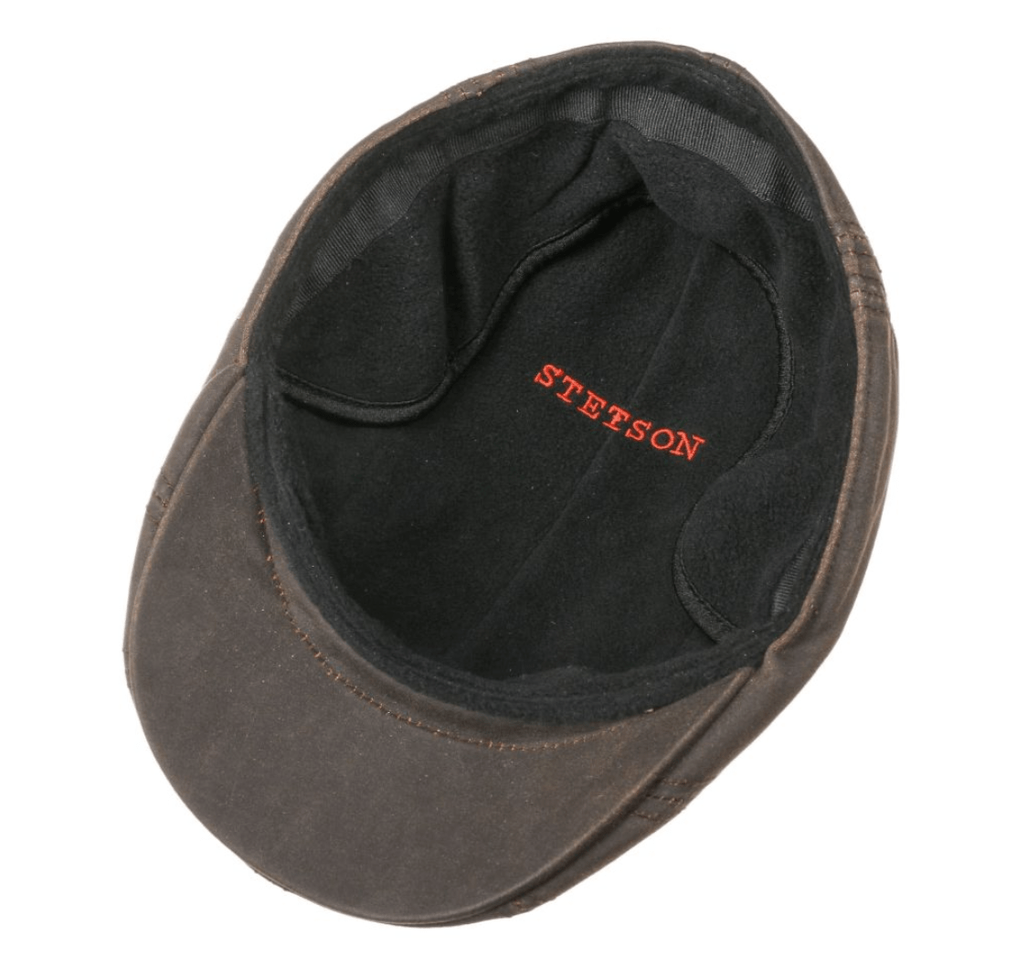 Stetson Cap Stetson Old Cotton Flat Cap With Ear Flaps