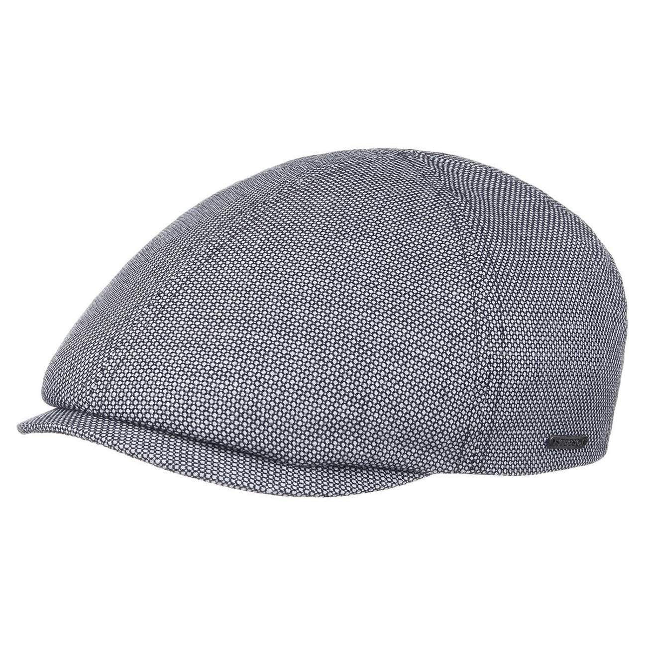 Stetson Flat Cap 55 / Grey Stetson Hiko Tropic Wool/Linen Flat Cap