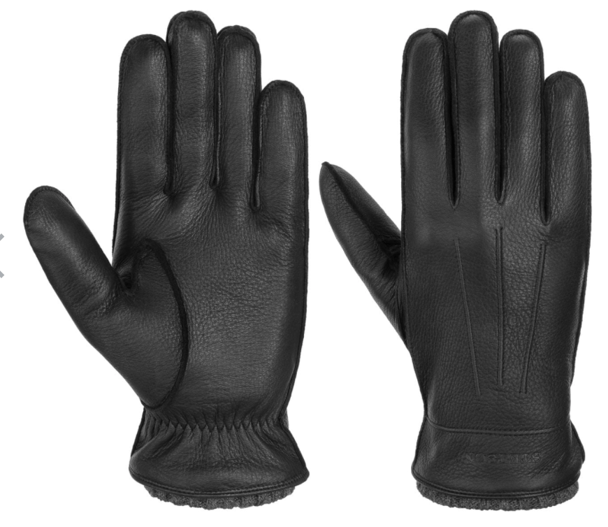 Stetson Gloves S / Black Stetson Deer Cashmere Leather Gloves