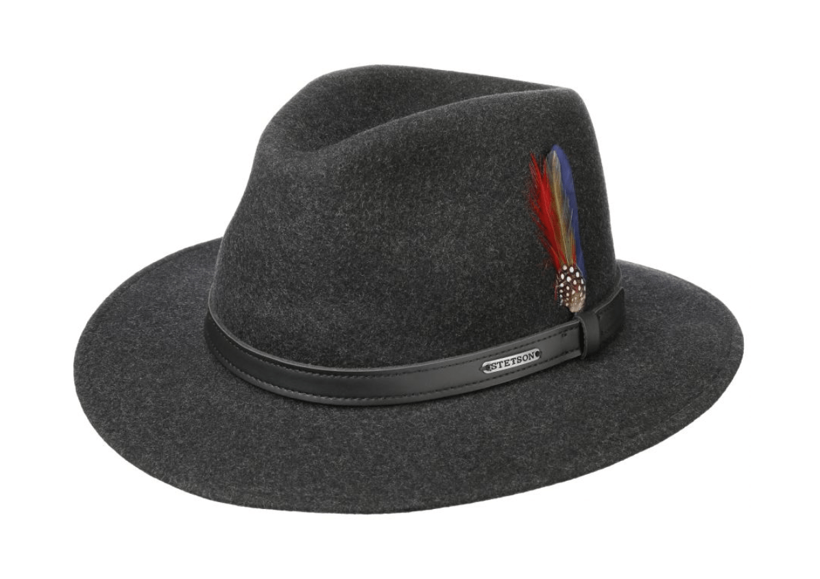 Stetson Hats S / Anthracite Stetson Traveller Woolfelt Mix Hat
