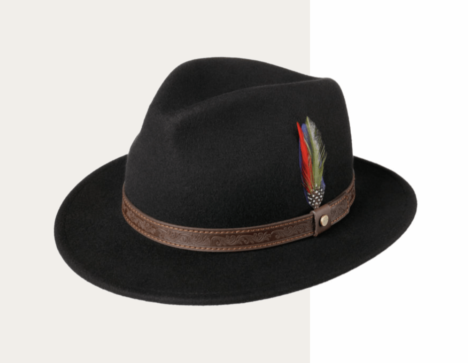 Stetson Hats S / Black Stetson Traveller Woolfelt Hat