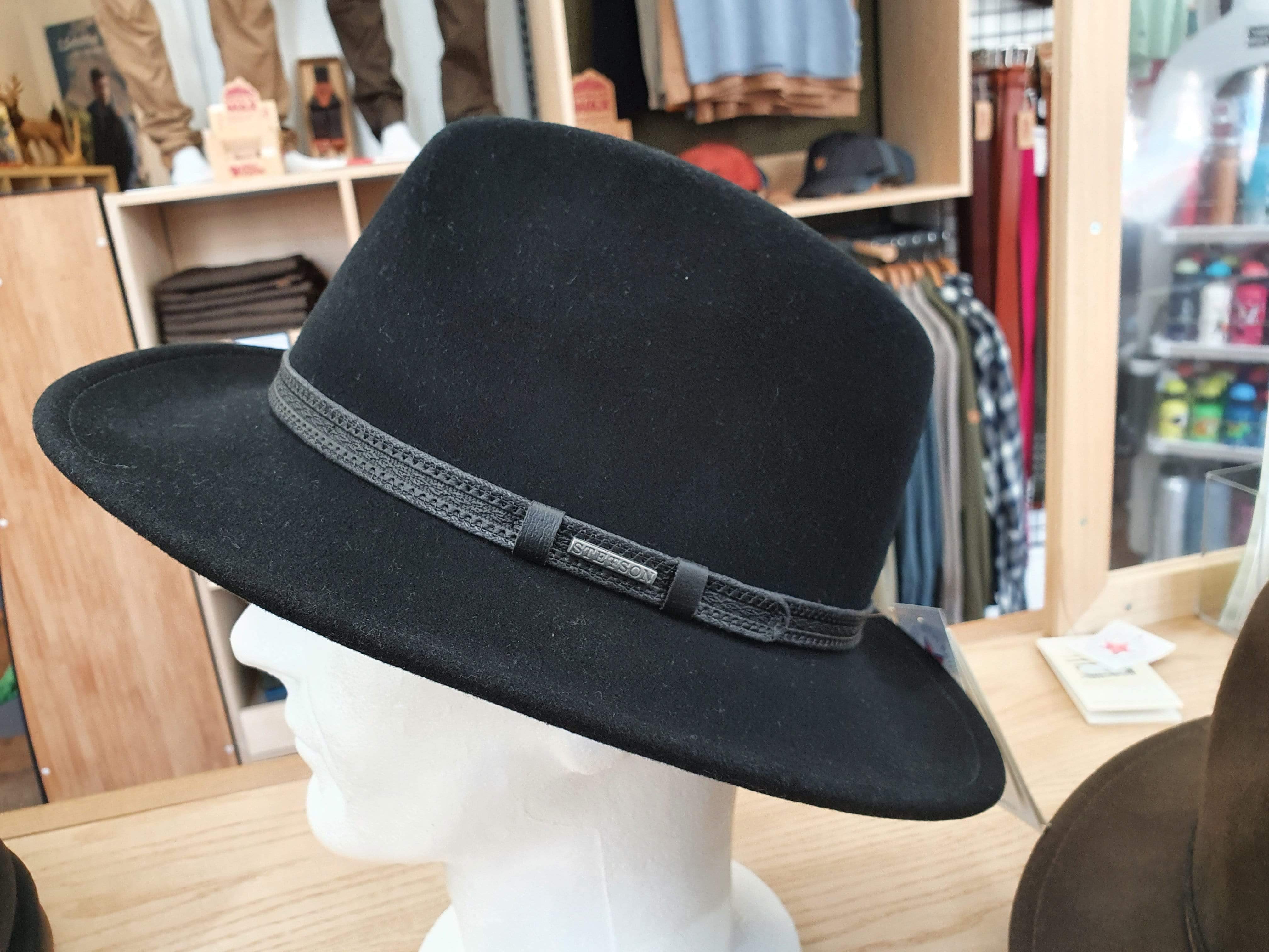 Stetson Hats XL (60/61) / Black Stetson Ripon VitaFilt Hat