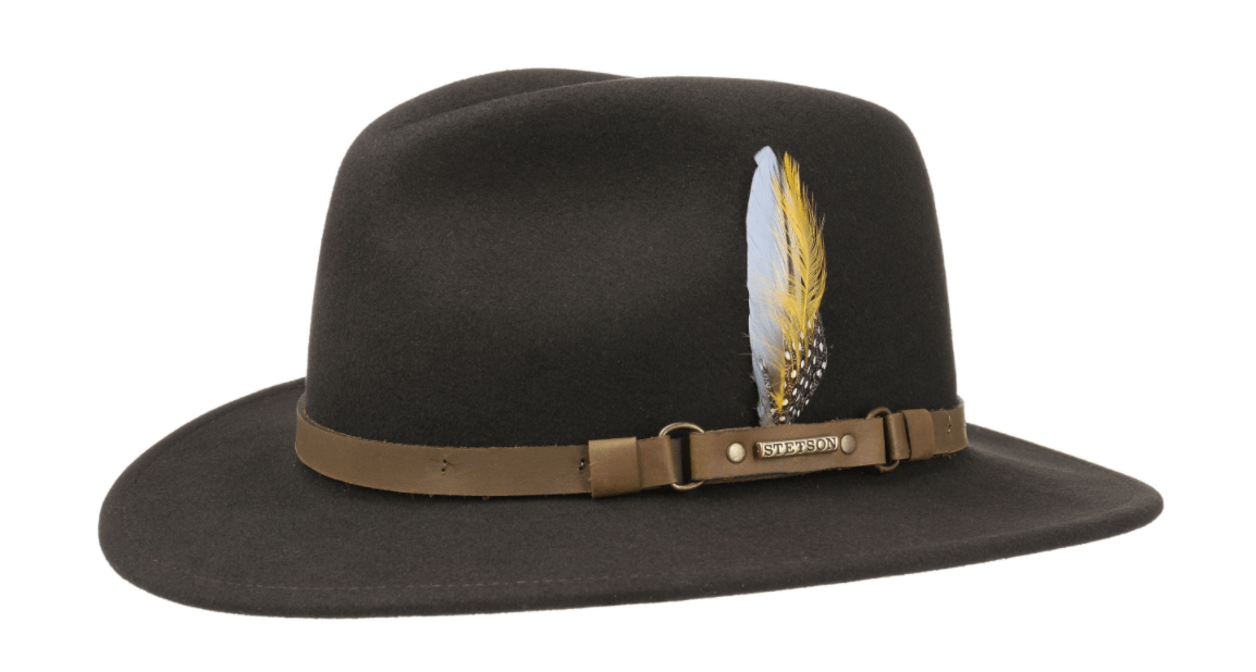 Stetson Hats XL (60/61) / Dark Brown Stetson Hamlin VitaFelt Hat