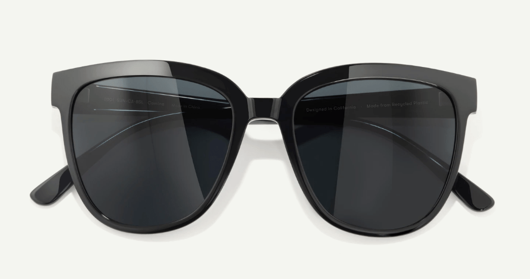 Sunski Sunglasses Black Slate Sunski Camina Polarized Sunglasses