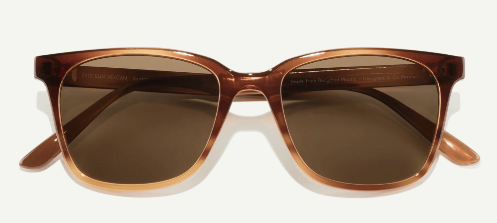 Sunski Sunglasses Caramel Amber Sunski Ventana Polarized Sunglasses