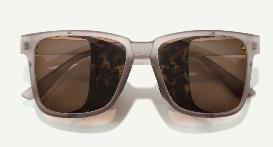 Sunski Sunglasses Matte Mist Amber Sunski Couloir Polarized Sunglasses