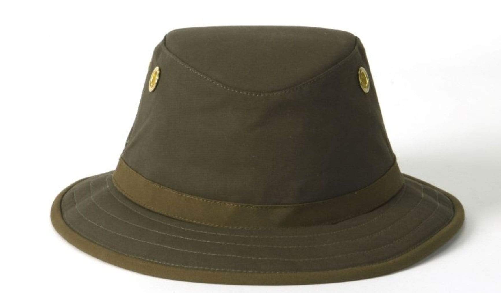 Tilley Hats 61.5 cm (7 3/4) / Green Tilley Outback Waxed Cotton Hat TWC7