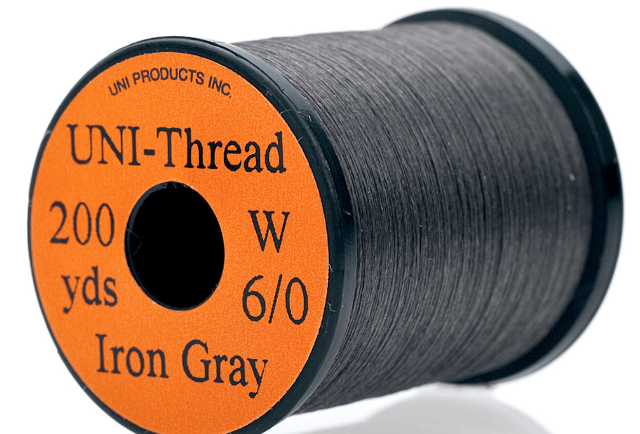 UNI Tinsel Iron Gray Uni Thread 6/0 Waxed