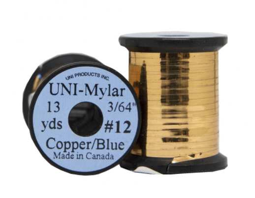 UNI Tinsel Small (#16) / Copper/Blue UNI Mylar Tinsel