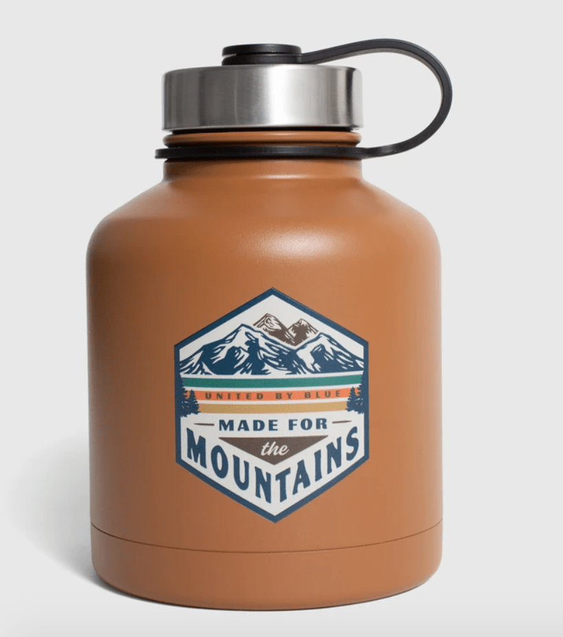 United By Blue Bottles & Flasks United By Blue Made For The Mountains 32 oz. Insulated Steel Growler