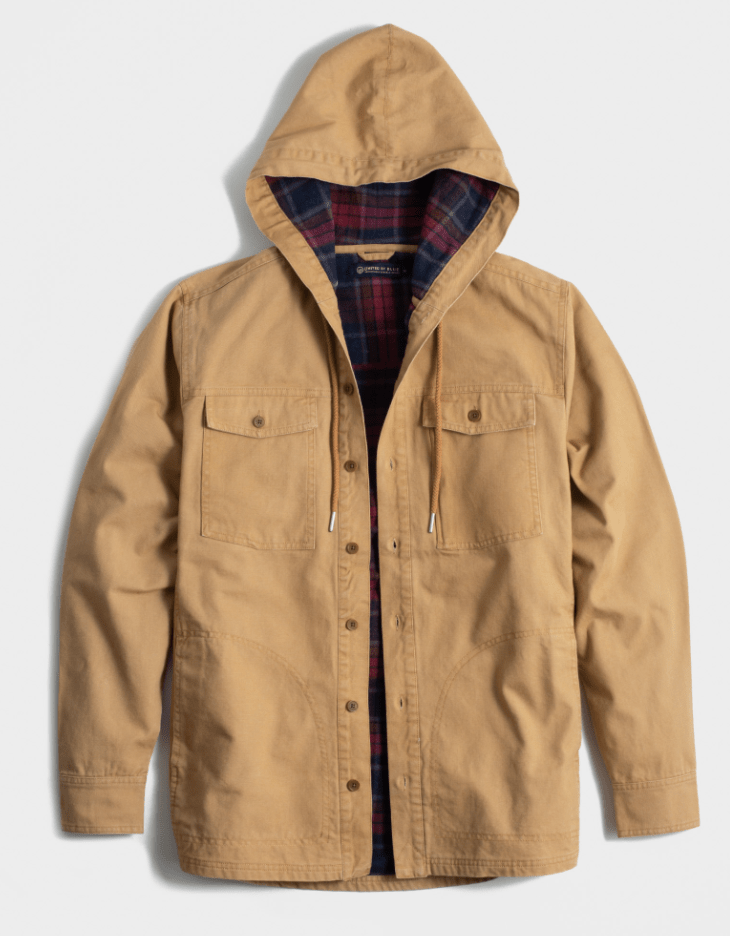 United By Blue Jacket M / Ochre United By Blue Flannel-Lined Hooded Chore Coat