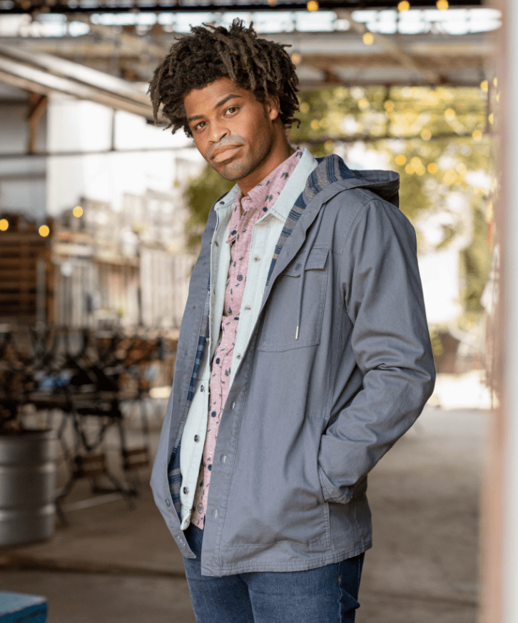 United By Blue Jacket United By Blue Flannel-Lined Hooded Chore Coat