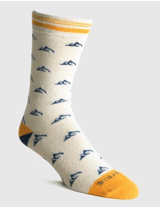 United By Blue Socks Small / Mustard United By Blue Printed SoftHemp™ Sock Unisex