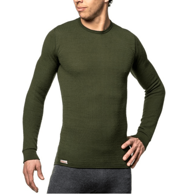 Woolpower Baselayer Woolpower Crewneck 200 g Pine Green